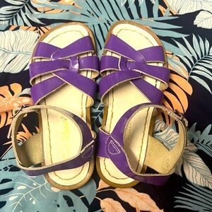 Saltwater purple sandals size 11